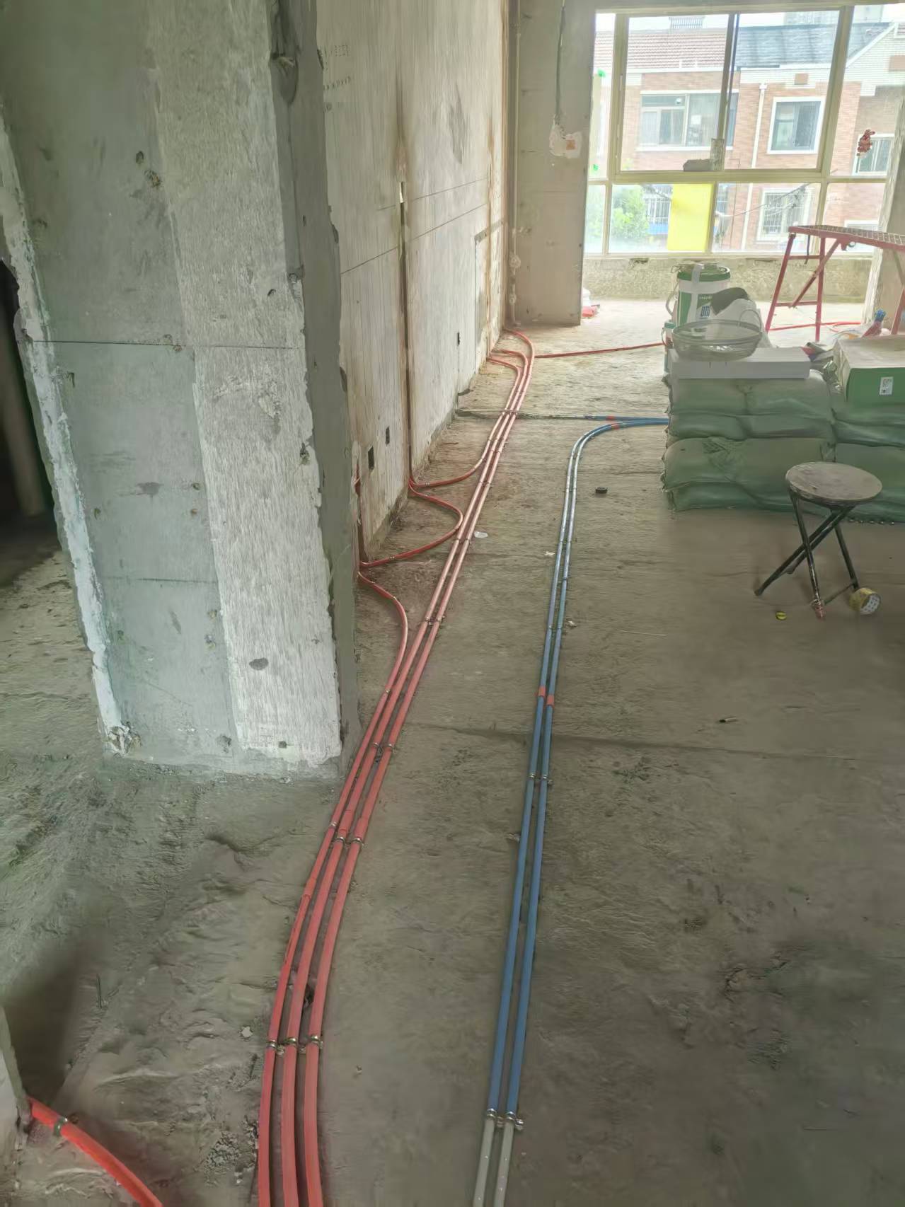西上园三区10号楼水电施工实拍