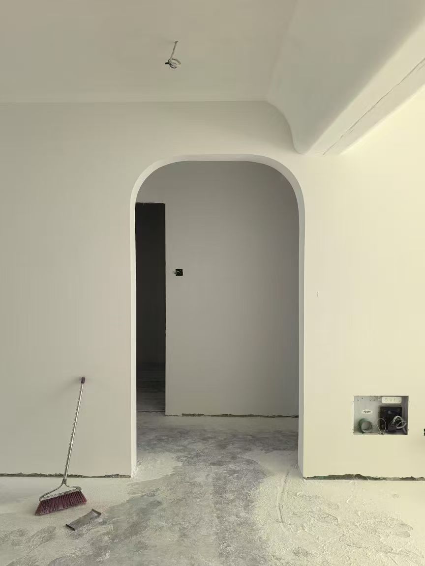 玉带河西街油工施工实拍