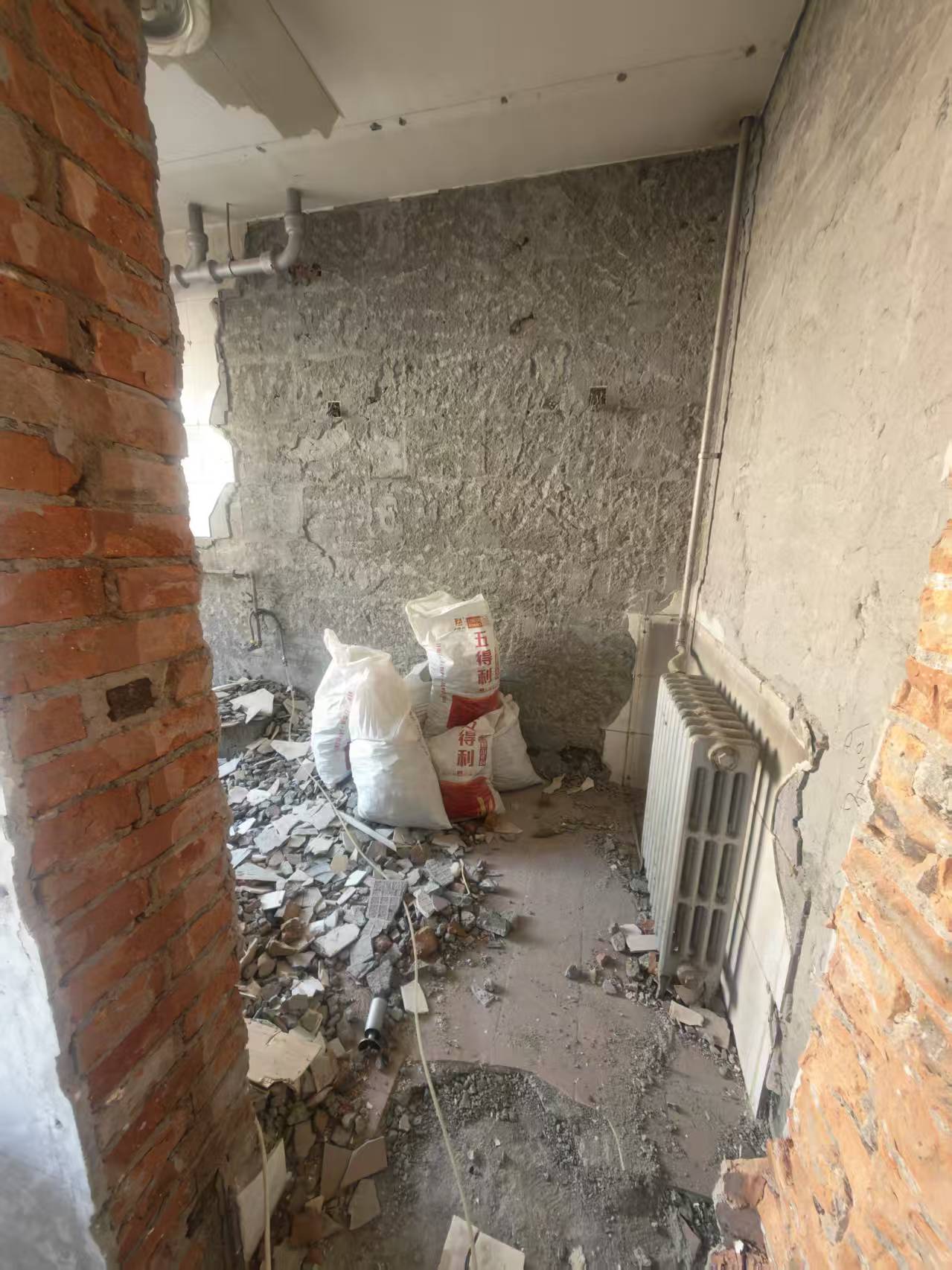 望京西园三区拆除施工实拍